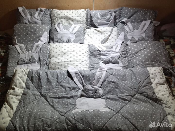 Бортики в детскую кроватку бу