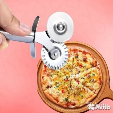 Нож двойной для пиццы и теста 