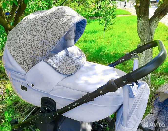 Коляска 2в1/3в1 indigo mio ecco premium
