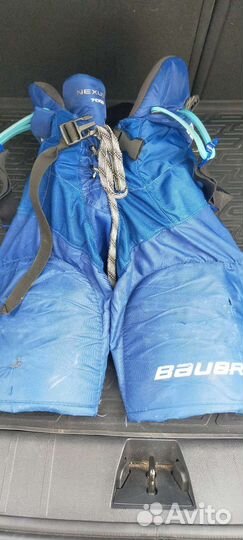 Шорты хоккейные детские bauer б/у с подтяжками
