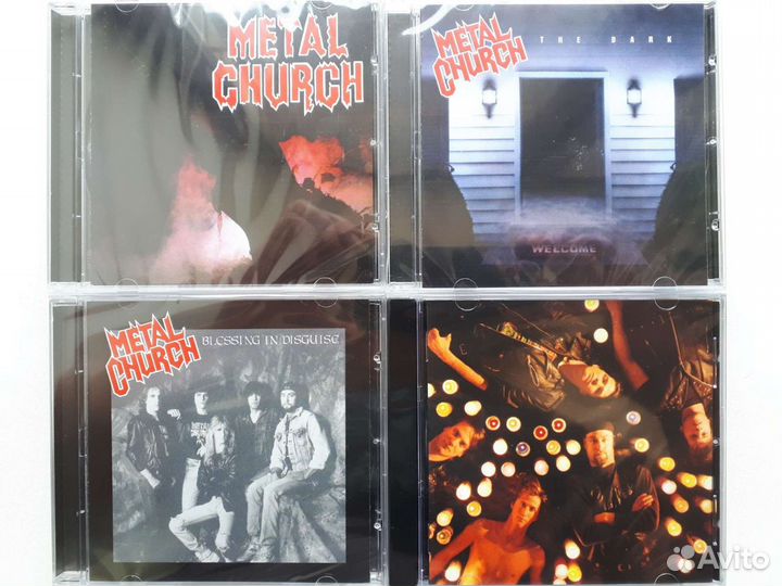 CD диски Manowar, Metal Church, Savatage