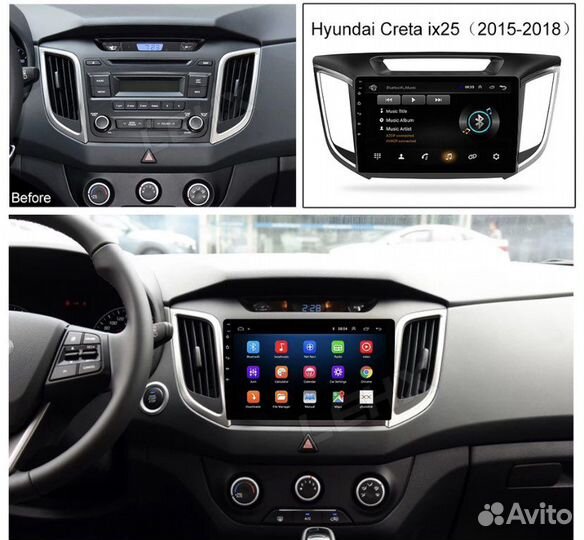 Магнитолы на андроиде hyundai Creta/ix25/Хендай Кр