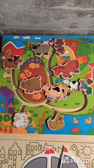 Деревянные развивающие игрушки пакетом