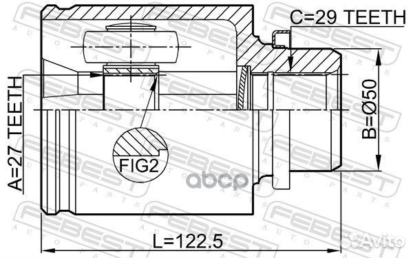 ШРУС 0211-Z51RH 0211-Z51RH Febest