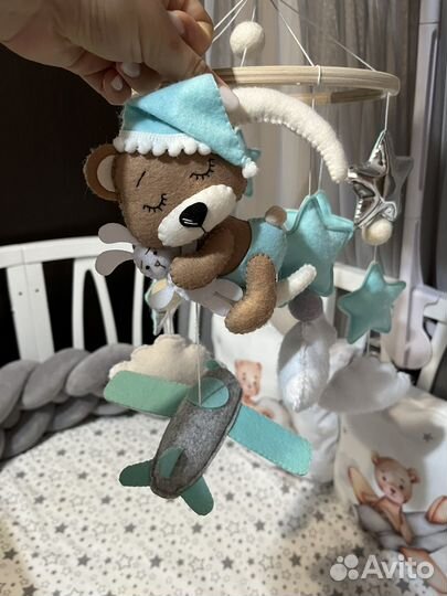 Детский мобиль из фетра