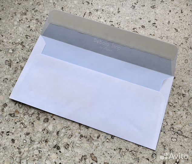 Конверты 110х220мм, с окном, 100 шт., новые