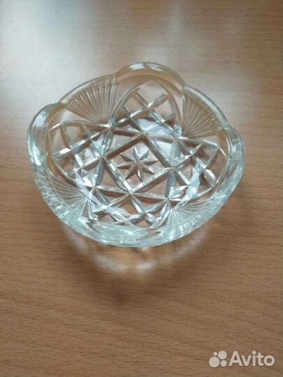 Богемия Чсср Хрусталь Розетка Богемия Хрустальная