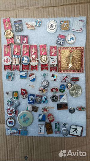 Значки СССР спортивные