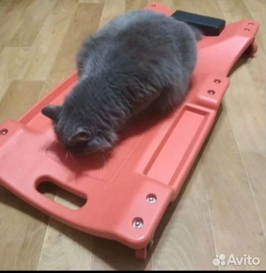 Подкатной лежак пластик 90см набор 2