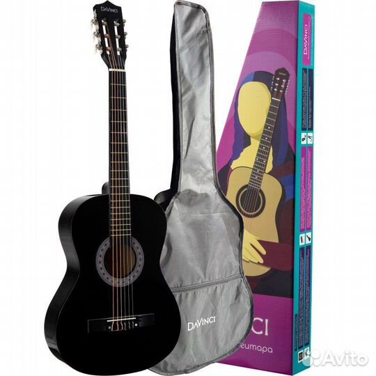Классическая гитара в наборе davinci DC-50A BK Bag