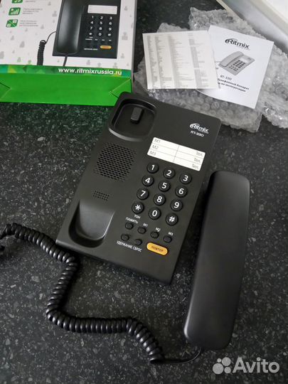 Телефон проводной ritmix RT-330