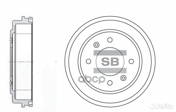 SD1039 барабан тормозной Hyundai Elantra 1.6/1
