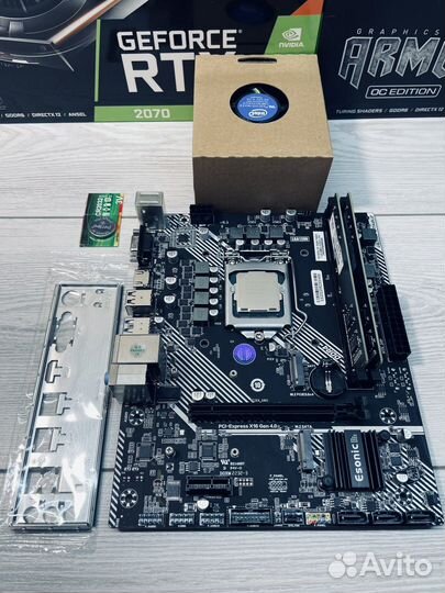 Материнская плата H510 + i5 10400f + 16Gb + кулер