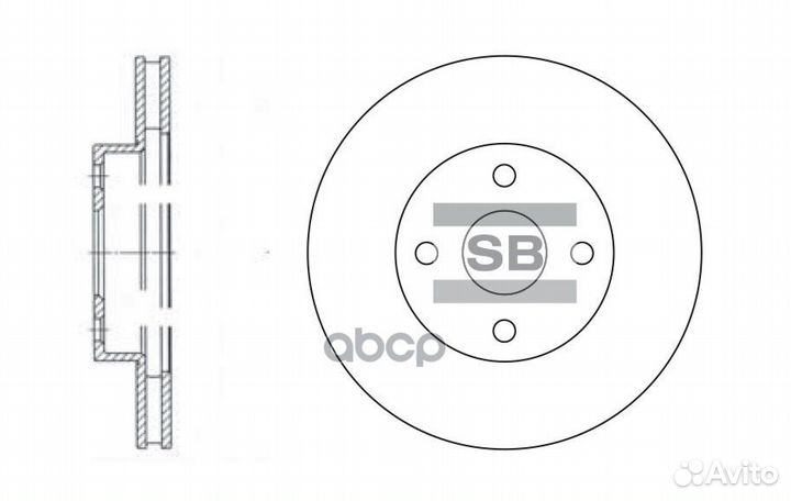 Диск тормозной toyota corolla (E12) 2.0D 04- пе