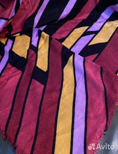 Теплая шаль,платок 140см louis vuitton италия каше