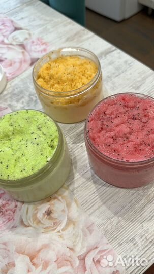 Скраб для тела рубчной,мыло с люфой