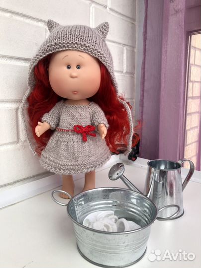 Вязаный комплект для кукол мия nines