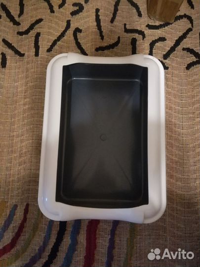 Новый лоток туалет для кошек с бортом