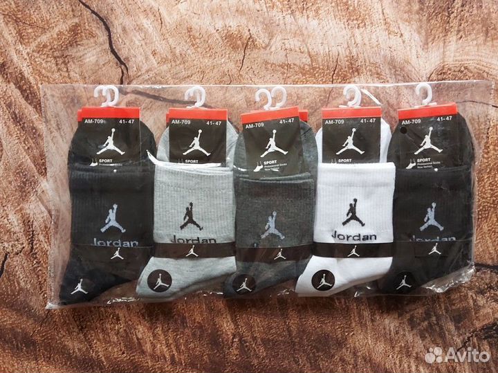 Носки Nike Adidas Jordan белые