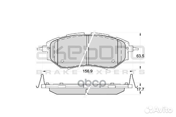 Колодки тормозные дисковые передние подходят дл