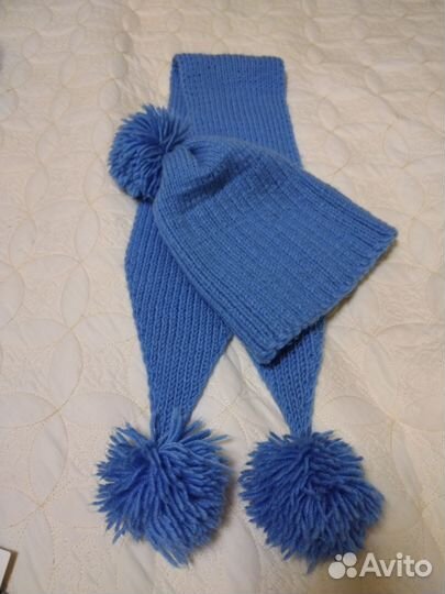 Шапка и шарф для мальчика 3/5 лет