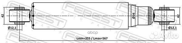 Амортизатор задний GAS.twin tube 10110-001R