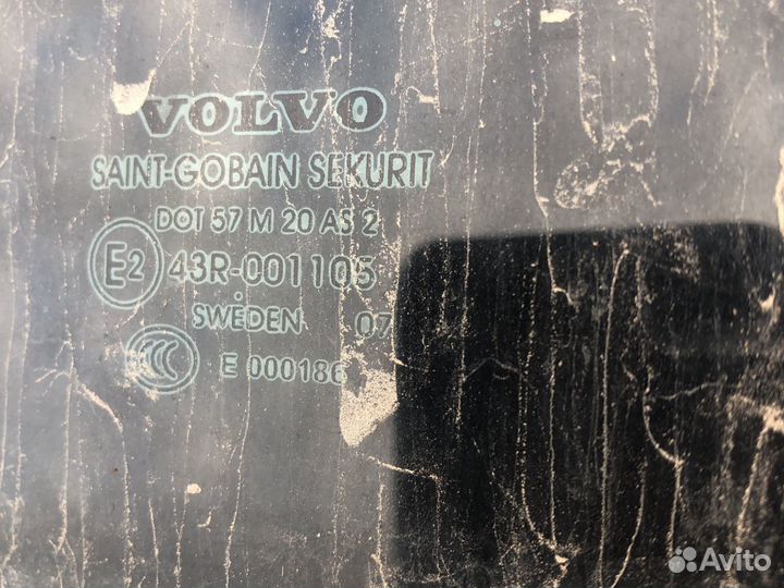 Стекло двери опускное Volvo S40 2004-2012 2007