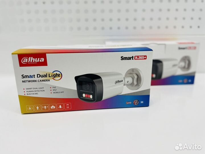 IP Камера Видеонаблюдения Dahua 4мп цилиндрическая