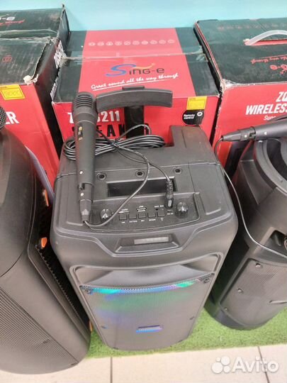 Блютуз колонка большая уличная с ручкой