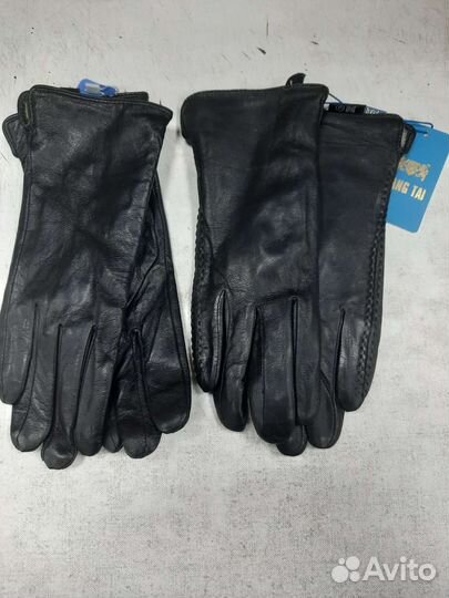 Перчатки женские кожаные новые