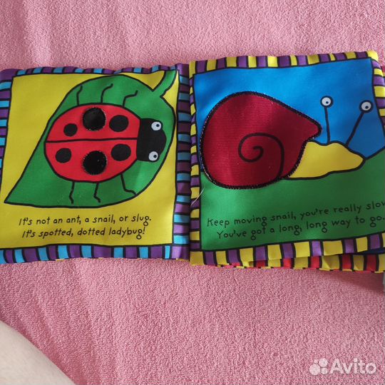 Развивающая тактильная книжка 0+ цена за обе