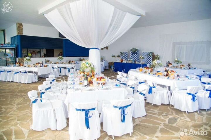 Чехлы на стулья и скатерти