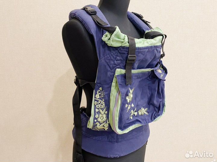 Эргорюкзак i love mum слинг кенгуру синий