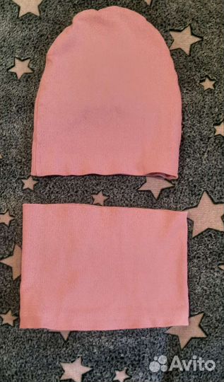 Комплект шапка и снуд для девочки