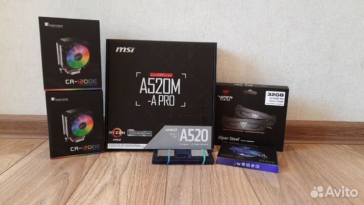 Комплект Ryzen 5 5500/ MSI A520M-A PRO (новый)