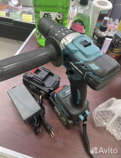 Шуруповерт для ледобура + 2 акб мощный