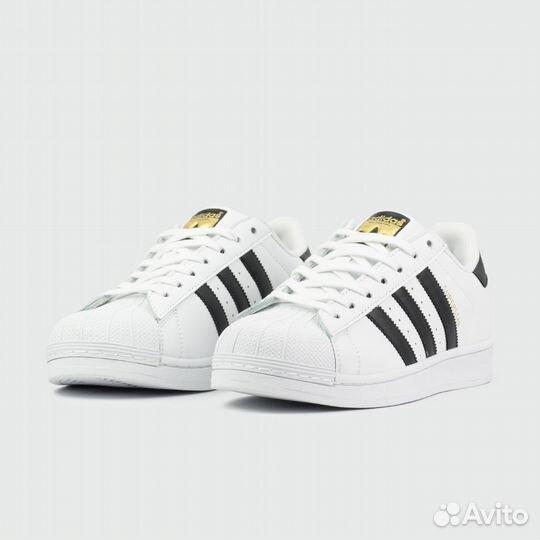 Кроссовки Adidas SuperStar White / Black Str