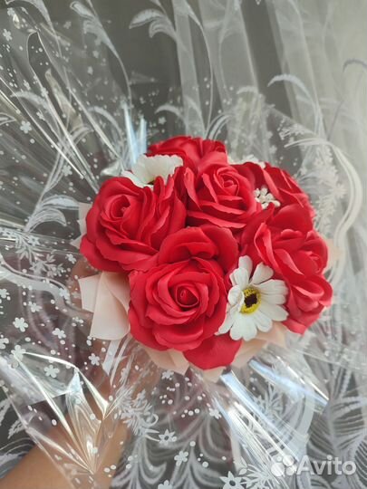 Букет из мыльных цветов