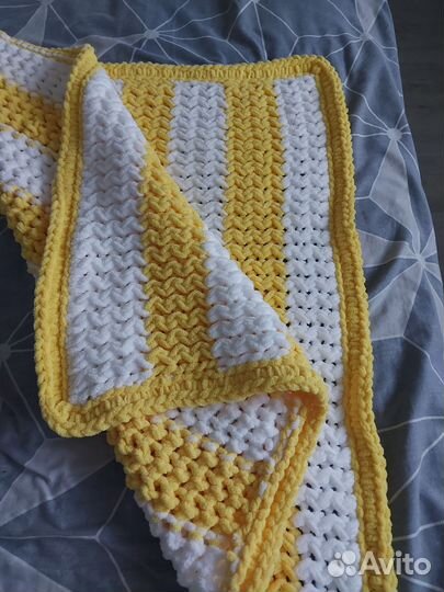 Плед детский вязаный ручная работа