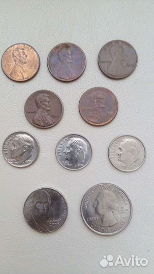 Монеты США центы
