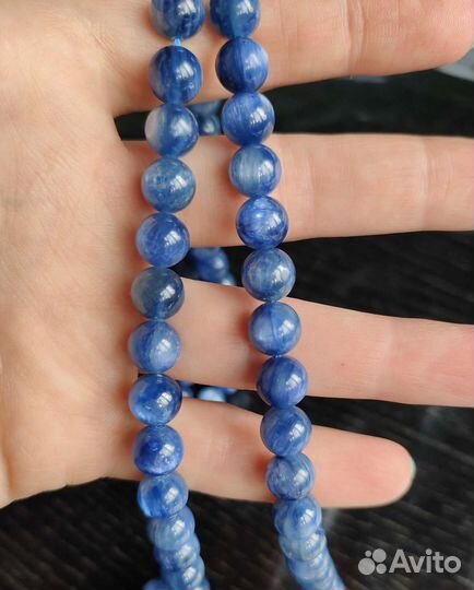 Кианит натуральный 8 мм