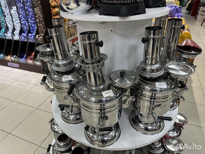 Самовар 4л с чайником