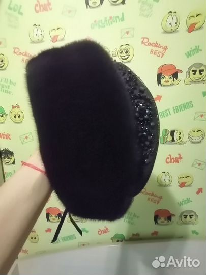 Пилотка женская норковая