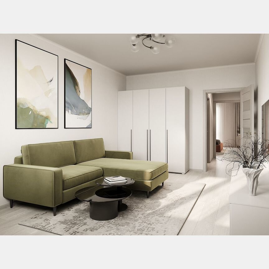 2-к. квартира, 60,9 м², 10/17 эт.