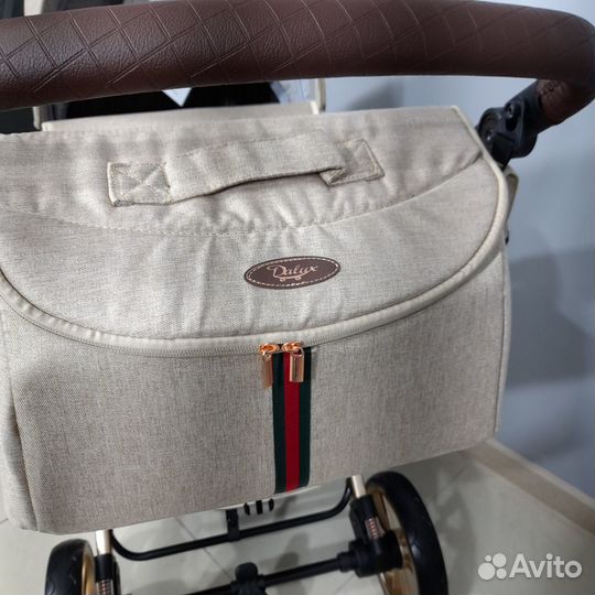 Коляска 2 в 1 цвет бежевый