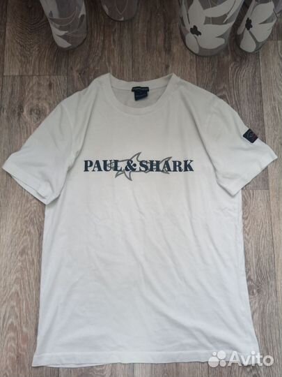 Футболка мужская paul shark белая