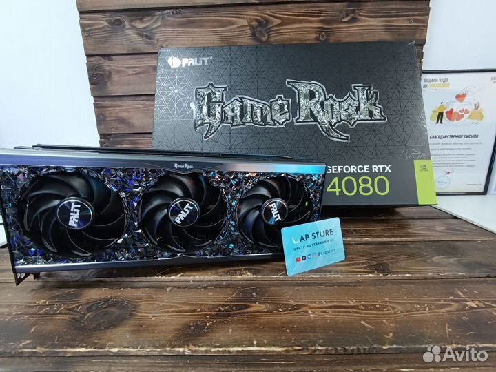 Видеокарта RTX 4080 GameRock OmniBlack 16GB