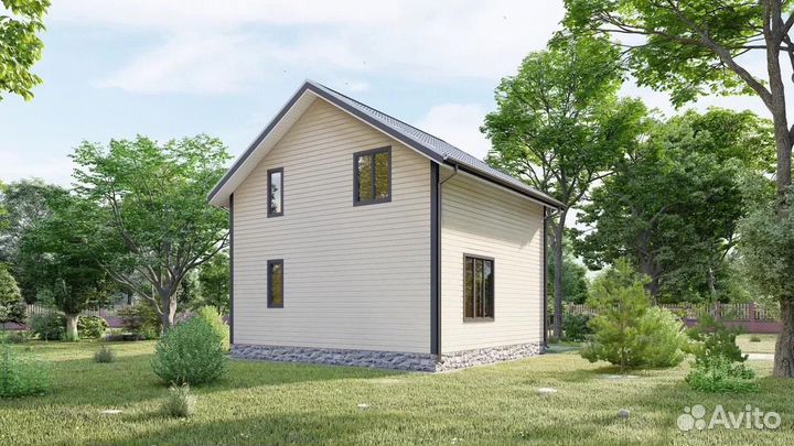 Каркасный дом 8х7,5