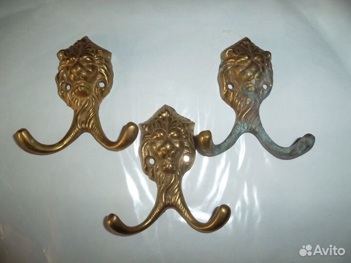 Вешалка антикварная бронза