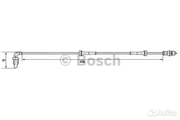 Датчик abs renault logan -01 / 08 зад.лев